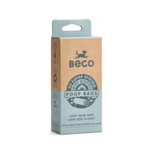 Beco Poo Bags Mint Scented Travel Pack - 60 Bags