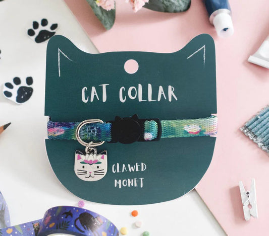 Clawed Monet Cat Collar