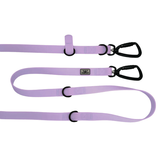 Swaggerpaws Waterproof Double-Ended Lead 2.2m Lavender
